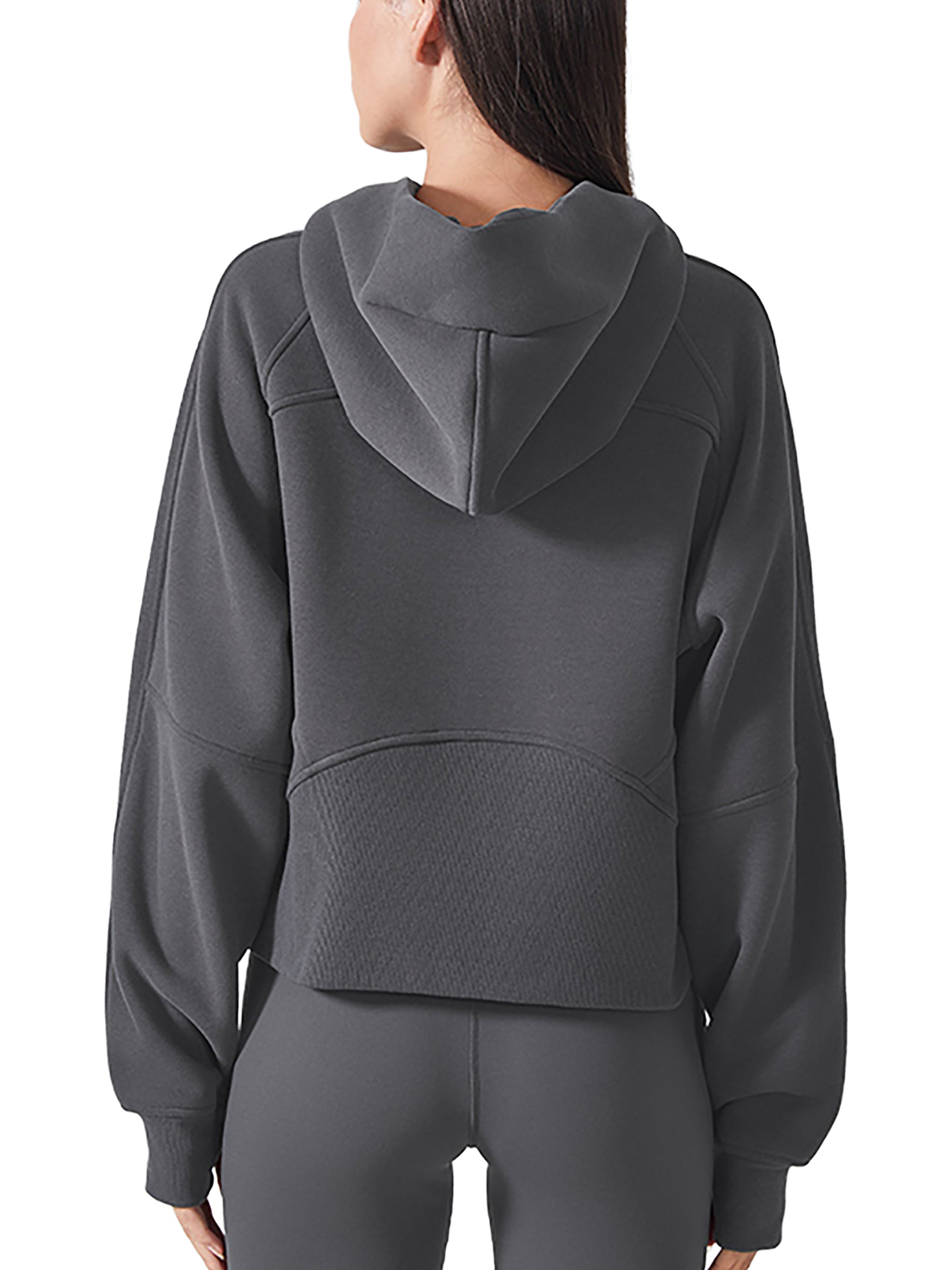 314 Dahlia - Cropped Zip-Through Hoodie