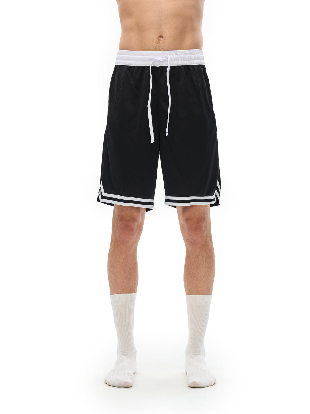 Spiritual Warrior Classic Stripe Trim Basketball Shorts
