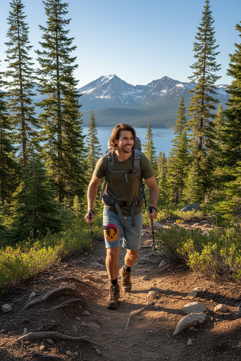 Lake Tahoe Hiking Lifestyle Shot