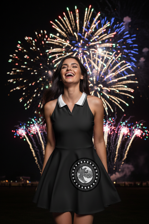 Model at Fireworks Show