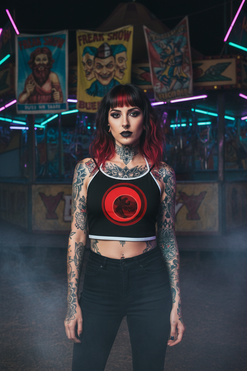 Red Phoenix Halter - Funhouse Fog