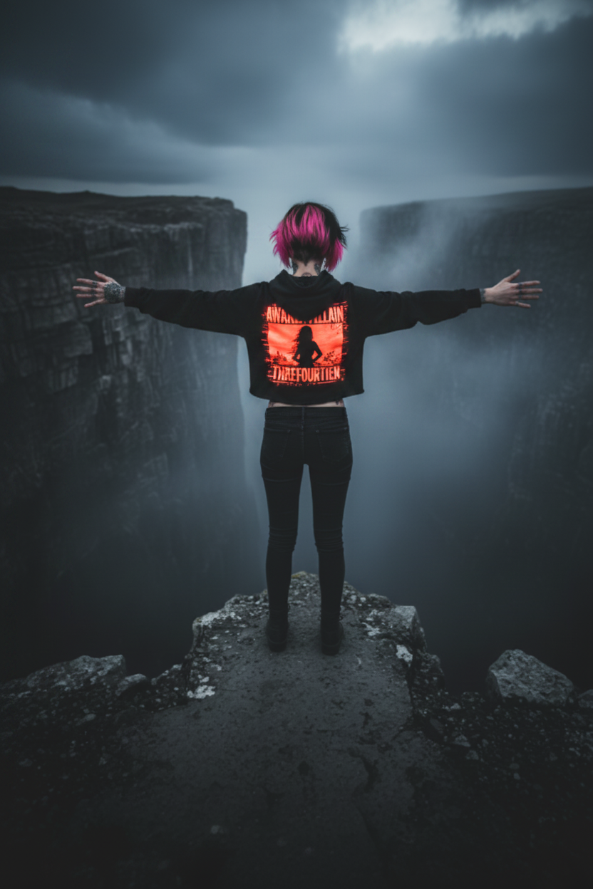 Same model - Awaken Villain hoodie contrast