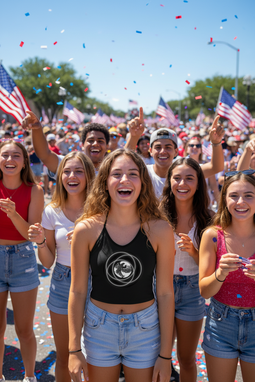 Teen at 4th of July Parade