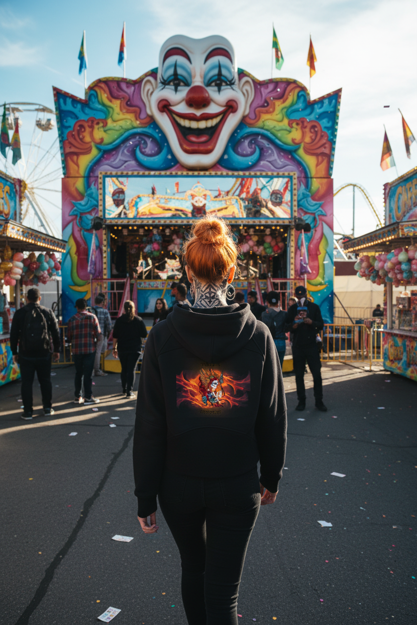Three14 Goddess Hoodie - Carnival Funhouse