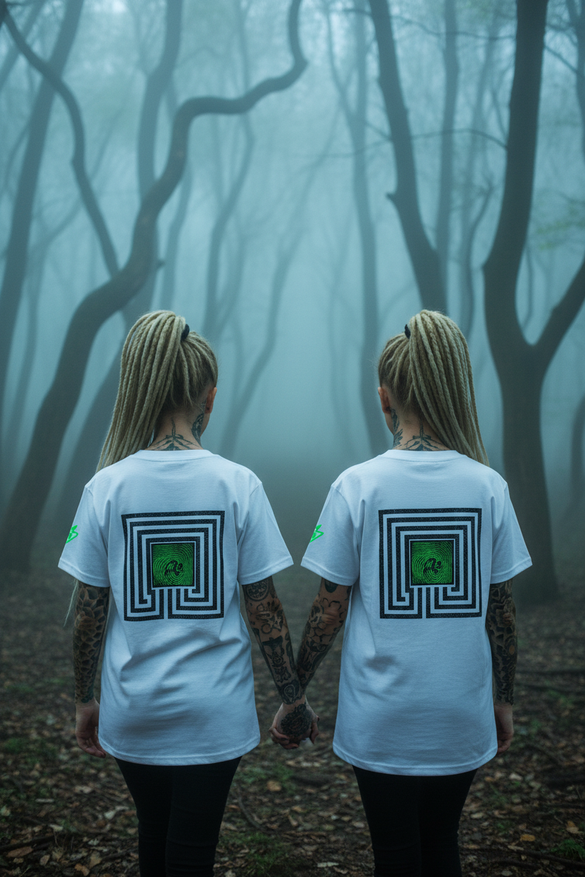 Twins - hair up in ponytails
