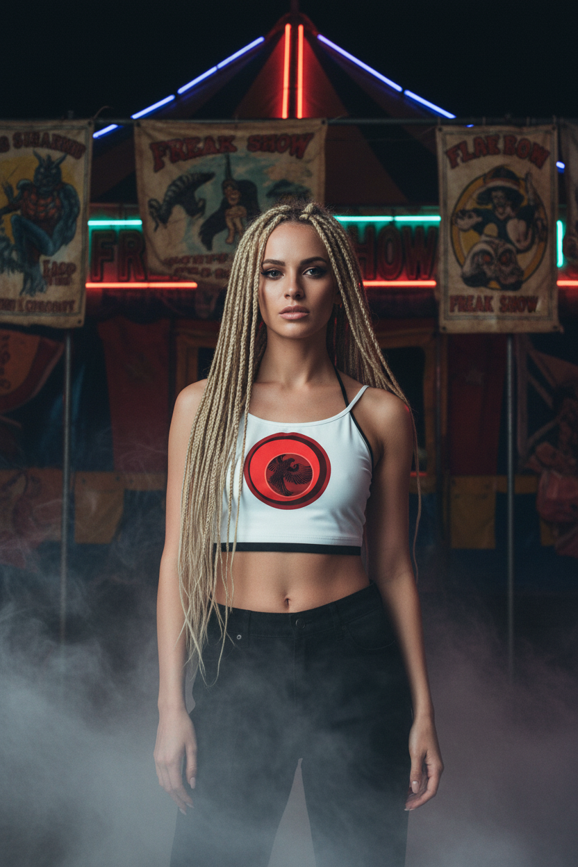 White Phoenix Halter - Blonde Dreads Freak Show